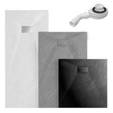 SMC Duschwanne Duschtasse Acrylwanne Superflach Rutschfest mit/ohne Siphon