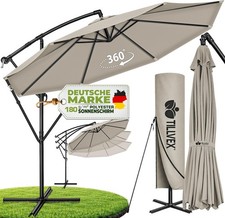 Alu Ampelschirm 360° drehbar