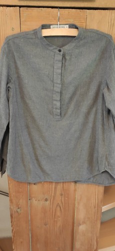 Flanellbluse lareida grau - flanellbluse,,