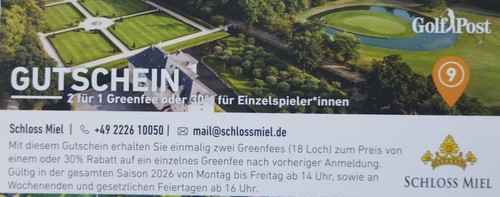 Golf greenfee gutschein - golf, 2026