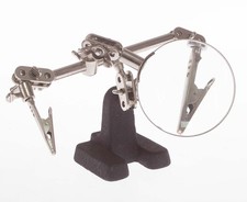 Powerfix Feinmechaniker Lupe Dritte helfende Hand Kleinteile Halter Klemmen