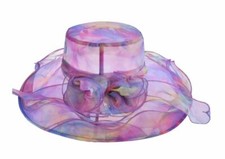 Brauthut Anlasshut Organzahut Bridal hat Sonnenhut Damenhut Pferderennen Debry