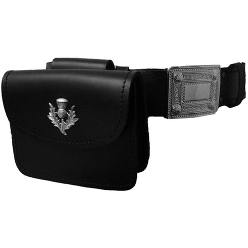 Schwarze kilt gürteltasche - schwarze,