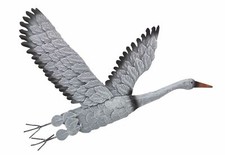 Kranich aus metall wandbild - aus,