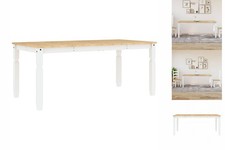 Esstisch Corona Weiß 180x90x75 Cm Massivholz Kiefer