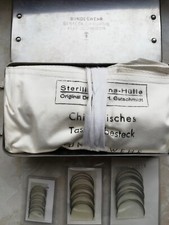 Chirurgisches Besteck in Rolltasche mit Metallbehälter Bundeswehr BW