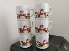 6x Kaffeetopf Glühweintopf Teetasse - Weihnachten Nikolaus Weihnachtsmann - 0,3l