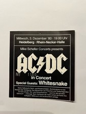 Alte Konzertkarte Ticket AC/DC