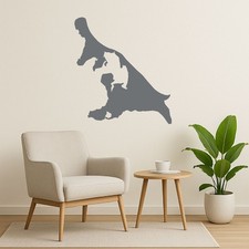 Usedom Wandtattoo Insel Umriss