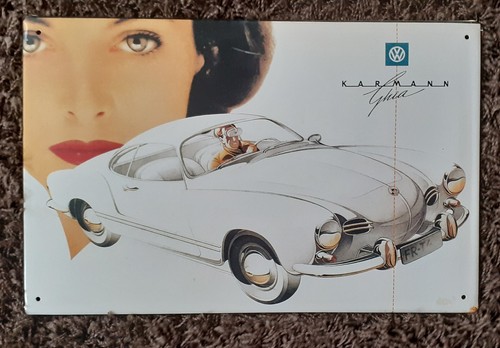Karmann ghia blechschild - ghia, vw