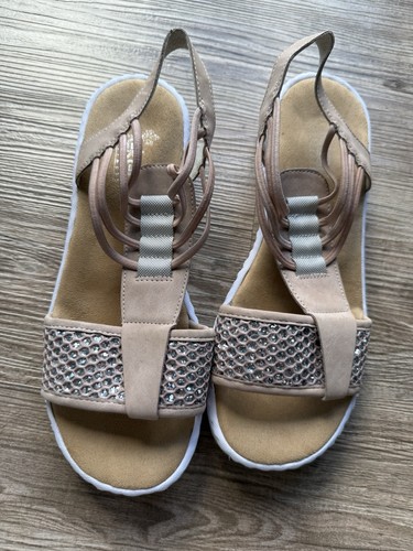 Sandalen beige glitzer - sandalen, /