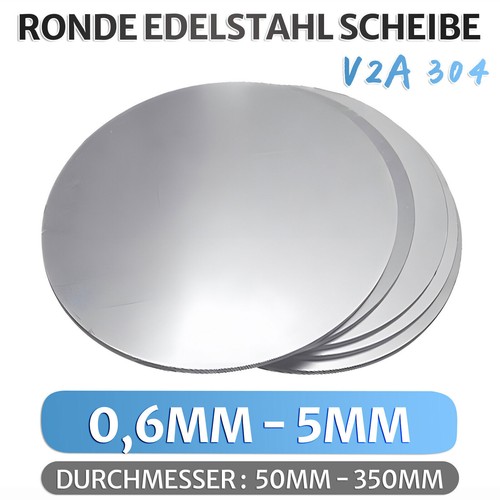 Ronde edelstahl scheibe platte - ronde,