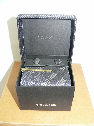 Krawatte 100 seide in - in, box