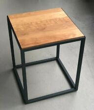 Schumacher Design Beistelltisch Couchtisch Holz Nussbaum graphit 41x41x51 cm