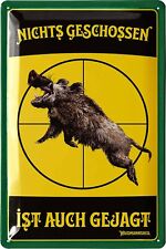 Jäger Blechschild retro Schützenfest Deko Schild vintage Metallschild 20x30cm