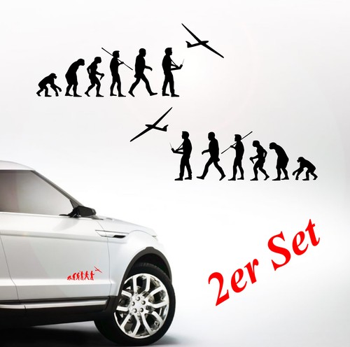 Auto aufkleber evolution - auto,