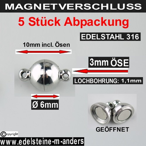Magnetverschluß schmuck - magnetverschluß,
