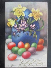 (76127) Ostern - Blumen in Eierschale, binte Eier 1934