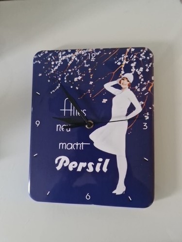 Persil wanduhr werbeuhr metall - wanduhr,