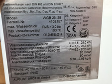 Brötje WGB 2N.28 Wärmetauscher mit Brenner