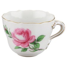 Kaffeetasse Meissen Neuer Ausschnitt I.Wahl Rote Rose