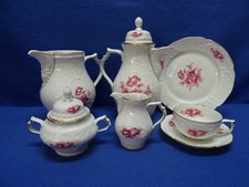 Rosenthal Sanssouci Purpur Blume Goldrand Teile zur Auswahl Tasse Kanne Teller