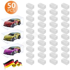 50X 1:64 Display Kunststoff Aufbewahrung Box PVC Box Modellautos Für Matchbox