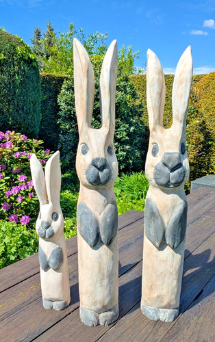 Osterhasen dekofiguren - osterhasen,