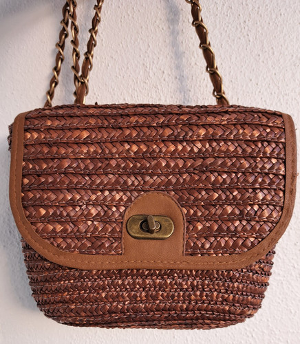 Sommerliche stroh handtasche - sommerliche, stroh-handtasche