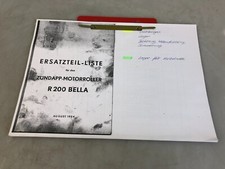 ZÜNDAPP- Motorroller Bella R 200 Ersatzteilliste 1954 Kopien  Oldtimer/ 45