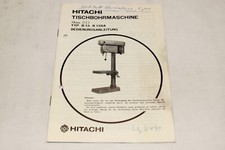Betriebsanleitung - Tischbohrmaschine Bohrmaschine - HITACHI - B 13 & B 13SA