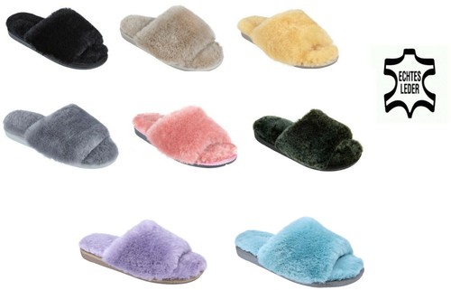 Damen pantoffeln echtes leder - damen,