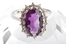 Amethyst Diamant Ring 585 14K