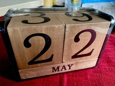 Kalender*Holzwürfel*Dauerkale