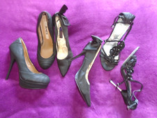 3 x Sexy Highheel Pump Damen Stilettoabsatz Plateau Sandalleen, Größe 39