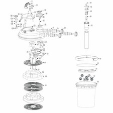 MAUK Schwammhalter Nr. 41 CPF-180/250 Druck Teichfilter SUNSUN Ersatzteil