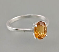 9923536 Ring 925er Silber Citrin gelb Gr.54 vintage