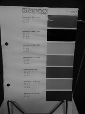 003) Standox Farbkarte Farbmuster Lackmuster Lackkarte Farbe Lack Audi 1971 Pkw