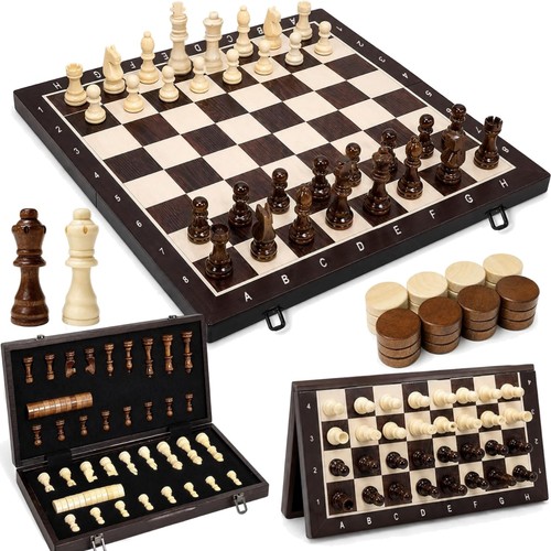 Schachspiel holz magnetisch - schachspiel,