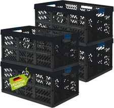 4 x Robuste Profi - Klappbox 45 L bis 50 kg - Faltbox, Kiste, Korb zur Aufbewahr