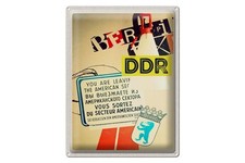 mrdeco Metall Schild 30x40cm