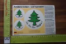 Alter Aufkleber Umweltschutz Tankstelle tanken Benzin BLEIFREI