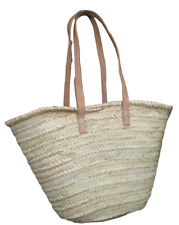 Korbtasche "Palmblatt" Korb Geflecht Shopper Strandtasche Markttasche Handarbeit