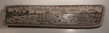 ++ Scrimshaw-Replik, aufwändig, alt, Kunstharz/ Resin, 42 cm, 1,65 kg(!) ++