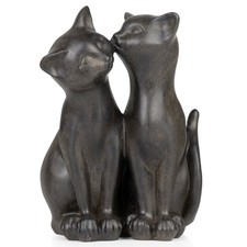 Deko Figur Katze Schwarz Paar