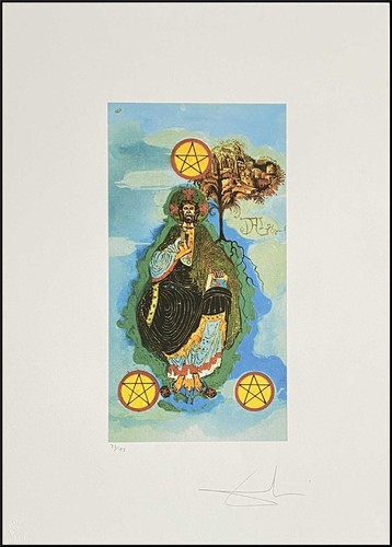 Salvador dali tarot 70 - dali, x