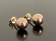 14K Solid Rose Gold 5mm Ball