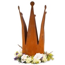 Gartendeko Rost Krone Deko Garten Metall Edelrost Vintage Metallkrone Rostkrone