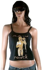Unworn Rare Official IGGY POP Raw Power Bauchfrei Rock Star Top Shirt g.L 40/42