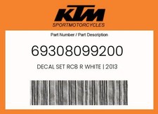 KTM Genuine Decal Set Rc8 R